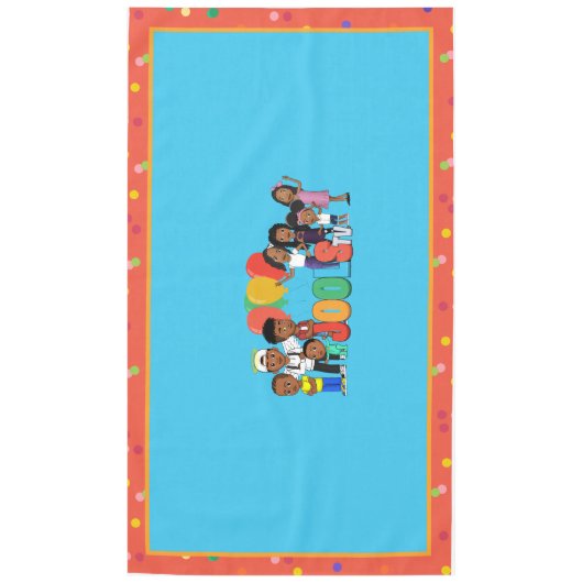 JOOLS TV ®️ Blue Tablecloth Tafelkleed (Voorkant)