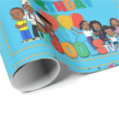 JOOLS TV ®️ Blue Wrapping Paper Cadeaupapier (Rol Hoek)