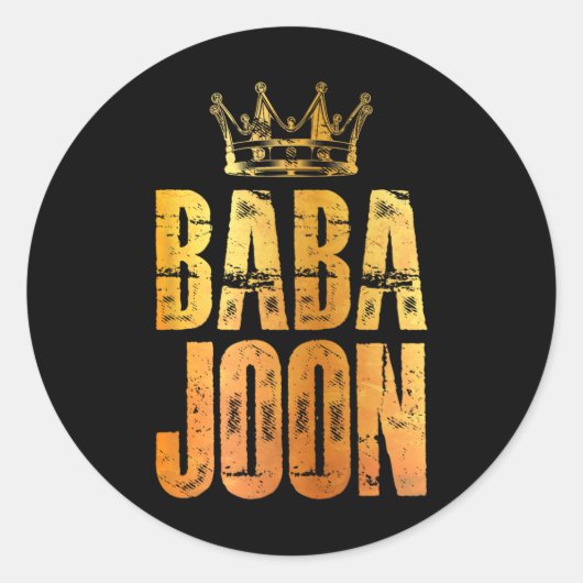 Joon Perzisch Papa Iran citeren Iraanse Vaderdag Ronde Sticker (Voorkant)