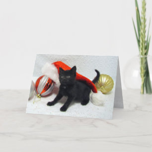 Joon's Christmas- Chat / Kitten - Carte pliée