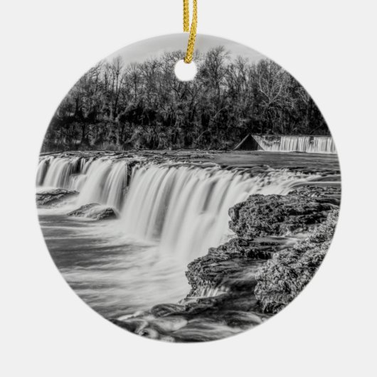 Joplin Grand Herfsten Overzicht Grayscale Ornament (Voorkant)