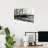 Joplin Missouri Shoal Creek Bridge Affiche (Bureau à domicile)