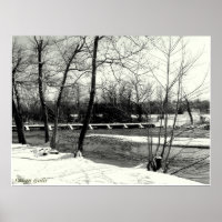 Joplin Missouri Shoal Creek Bridge Poster
