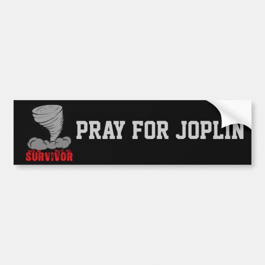 Joplin Missouri Tornado Survivor Bumpersticker (Voorkant)