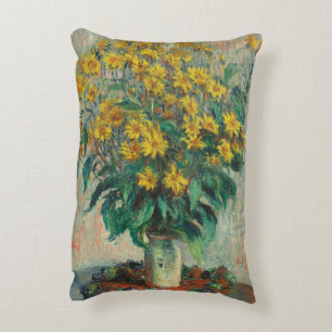 Jordaanse artisjokbloemen door Claude Monet Accent Kussen