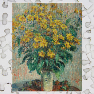 Jordaanse artisjokbloemen door Claude Monet Legpuzzel