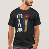 Jordaanse en Barbadiaanse Mix DNA-werelderfgoedvla T-shirt (Voorkant)