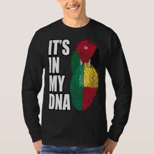 Jordaanse en Beninese Mix DNA-erfgoedvlag T-shirt