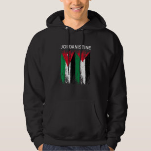 Jordaanse en Palestijnse vlag Jordanië en palestij Hoodie
