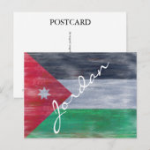 Jordaanse vlag briefkaart (Voorkant / Achterkant)