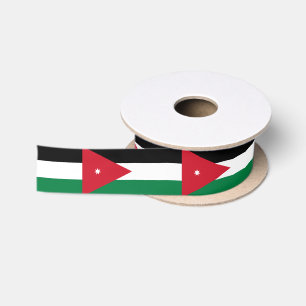 Jordaanse vlag & Jordanië reizen, vakantie/sport Lint