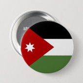 Jordaanvlag Ronde Button 7,6 Cm (Voorkant /achterkant)