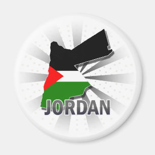 Jordaanvlagkaart 2.0 magneet