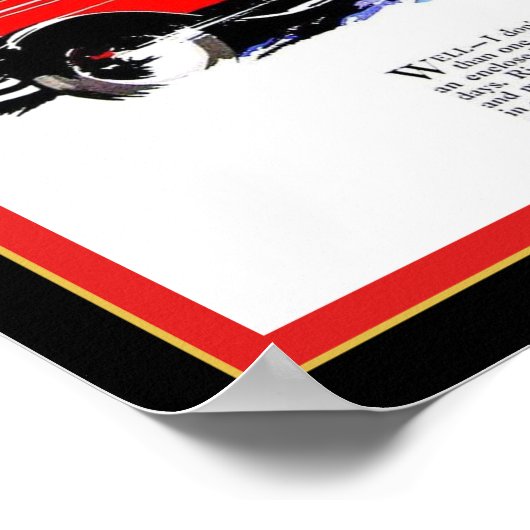 Jordan Automobile Advertisement uit 1920 Poster (Hoek)