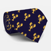 Jordan B. Peterson Iconic Lobster Cravate (Jaune) (Roulé)