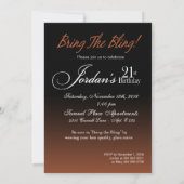 Jordan Bring The Bling Sparkle 21e verjaardag Kaart (Achterkant)