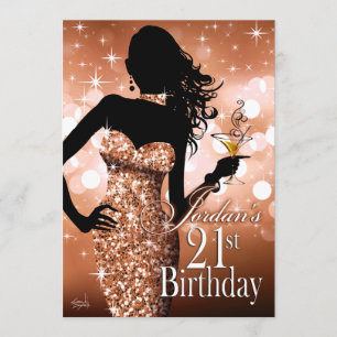 Jordan Bring The Bling Sparkle 21e verjaardag Kaart