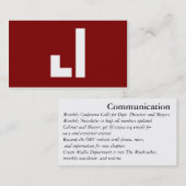 Jordan Communication Visitekaartje (Voorkant / Achterkant)