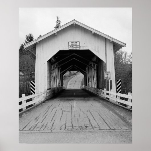 Jordan Covered Bridge Poster (Voorkant)