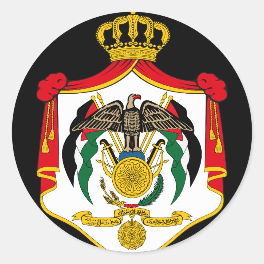 jordan embleem ronde sticker (Voorkant)