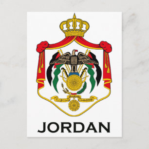 JORDAN - embleem/vlag/wapen/symbool Briefkaart