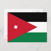 Jordan Flag Briefkaart (Voorkant / Achterkant)