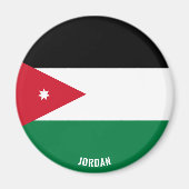 Jordan Flag Charming Patriotic Magneet (Voorkant)