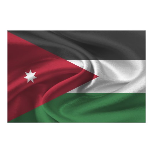Jordan Flag Foto Afdruk (Voorkant)