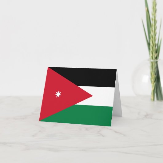 Jordan Flag Kaart (Voorkant)