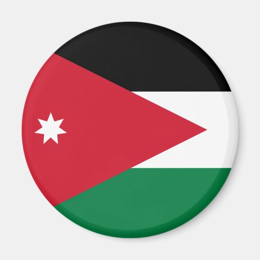 Jordan Flag Magnet Magneet (Voorkant)