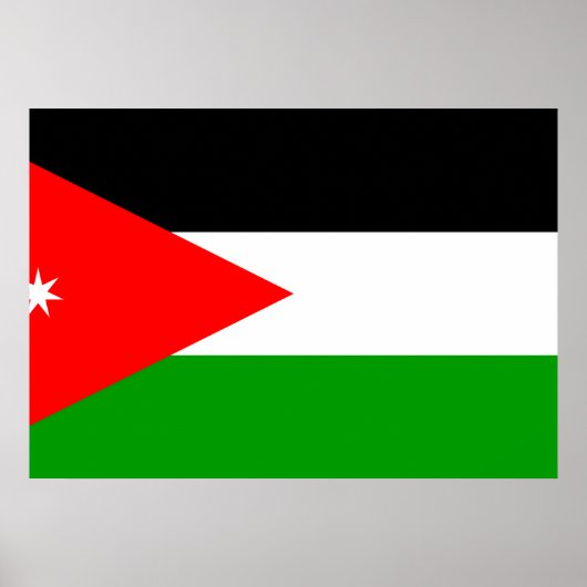 Jordan Flag Poster (Voorkant)
