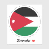 Jordan Flag Ronde Sticker (Vel)