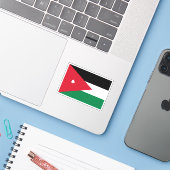 Jordan Flag Sticker (Laptop met iPhone)