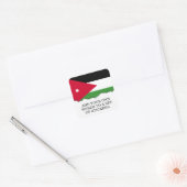 Jordan Flag Vierkante Sticker (Envelop)