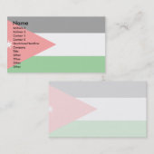 Jordan Flag Visitekaartje (Voorkant / Achterkant)