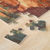 Jordan Illustration Travel Art Vintage Legpuzzel (Zijkant)