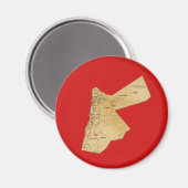 Jordan Kaart Magnet Magneet (Voorkant / Achterkant)