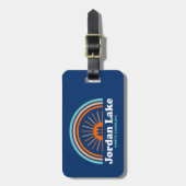 Jordan Lake North Carolina Rainbow Bagagelabel (Voorkant verticaal)