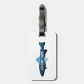 Jordan Lake North Carolina Vis Bagagelabel (Achterkant verticaal)