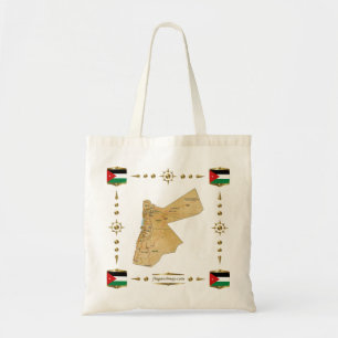 Jordan Map + Flags Bag Tote Bag