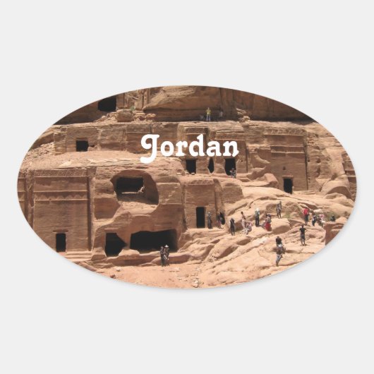 Jordan Ovale Sticker (Voorkant)