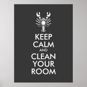 Jordan Peterson Blijf Kalmeer Opruim Je Kamer Kree Poster