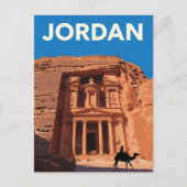 Jordan Petra Treasury Retro Briefkaart (Voorkant)