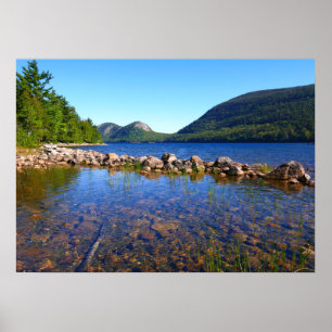 Jordan Pond I in het Acadia National Park Poster