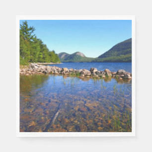 Jordan Pond I in het Acadia National Park Servet
