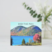 Jordan Pond Maine Briefkaart (Staand voorkant)