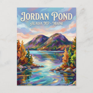Jordan Pond, Nationaal park Acadia VS Briefkaart