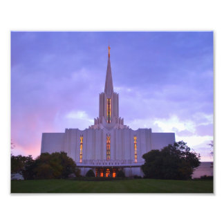 Jordan River LDS Temple Foto Afdruk