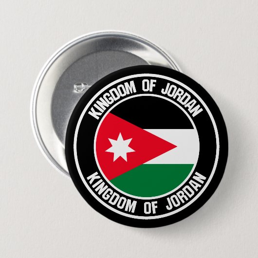 Jordan Round Emblem Ronde Button 7,6 Cm (Voorkant /achterkant)