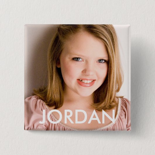 Jordan Vierkante Button 5,1 Cm (Voorkant)